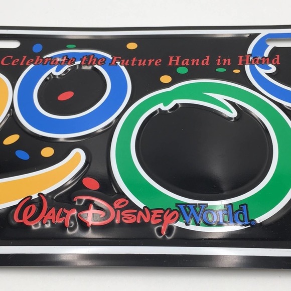 VINTAGE Disney World 2000 license plate NEW cond - Picture 2 of 9